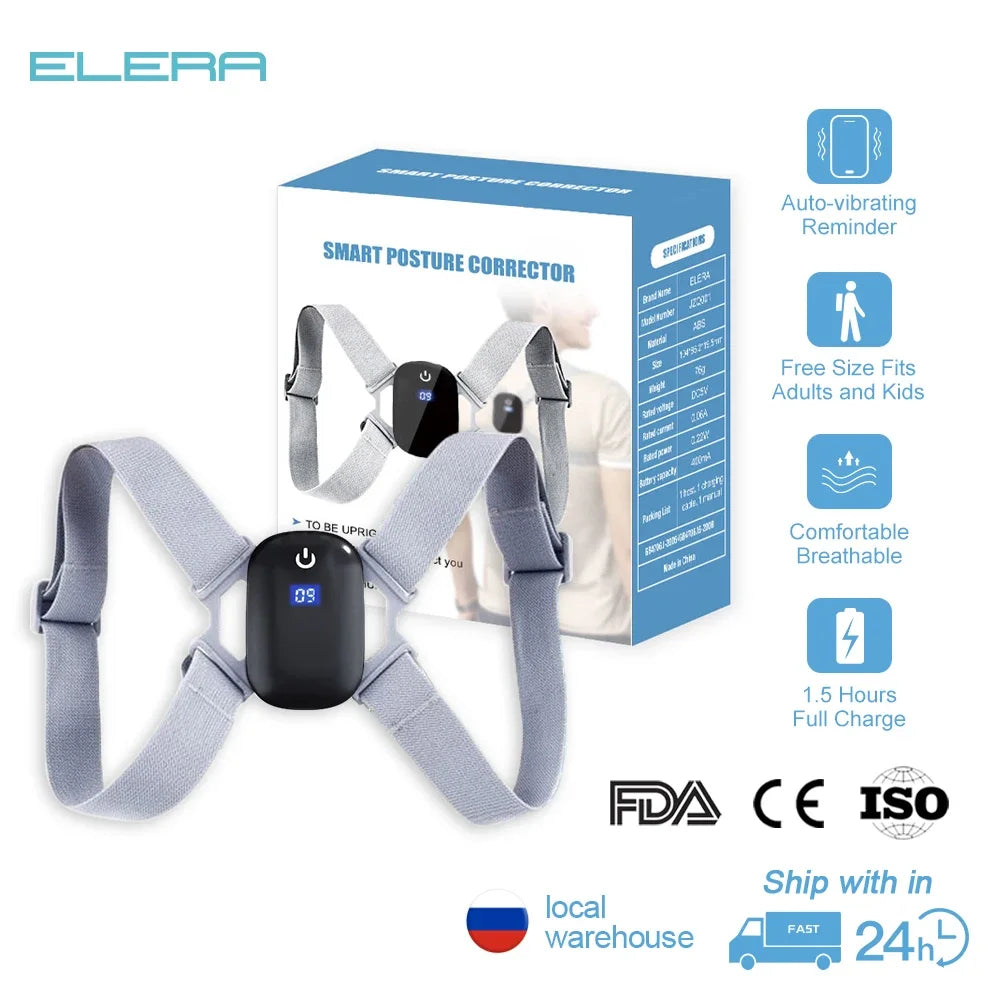 Smart Posture Corrector with Vibration Sensor – Train Better Posture & Prevent Slouching