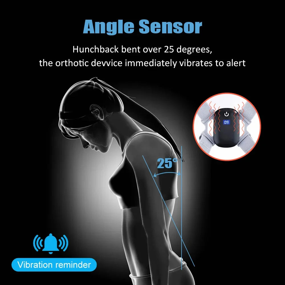 Smart Posture Corrector with Vibration Sensor – Train Better Posture & Prevent Slouching